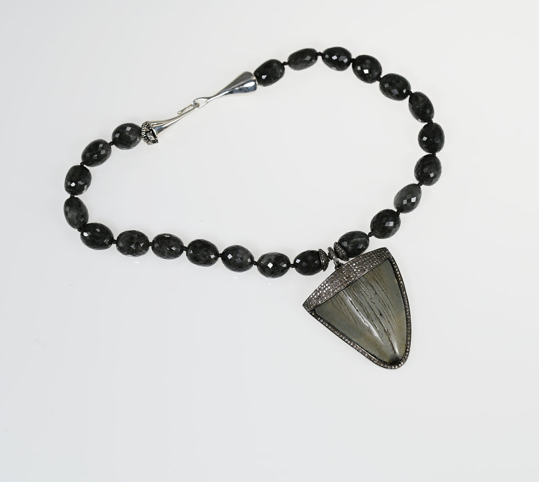 Fossilized Shark Tooth Necklace
